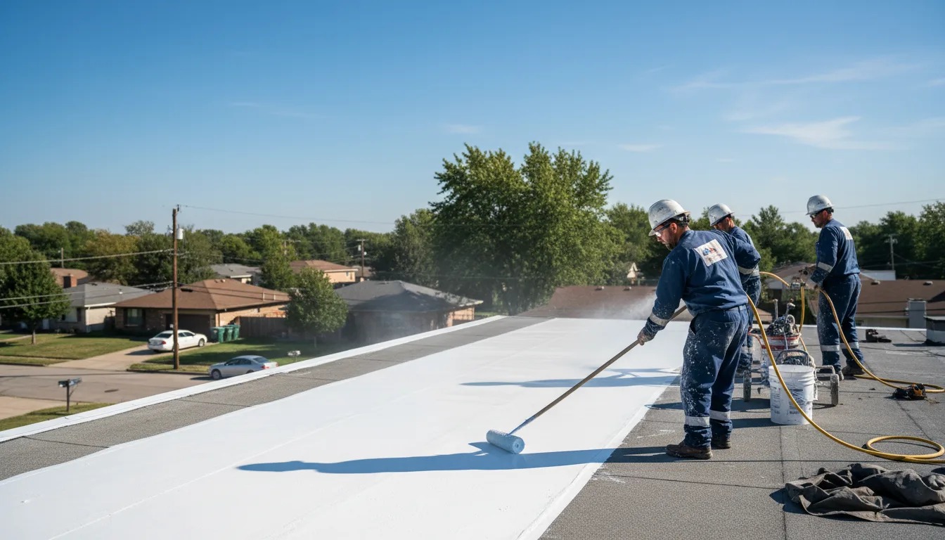 Commercial roof coating in Bergheim, TX near me